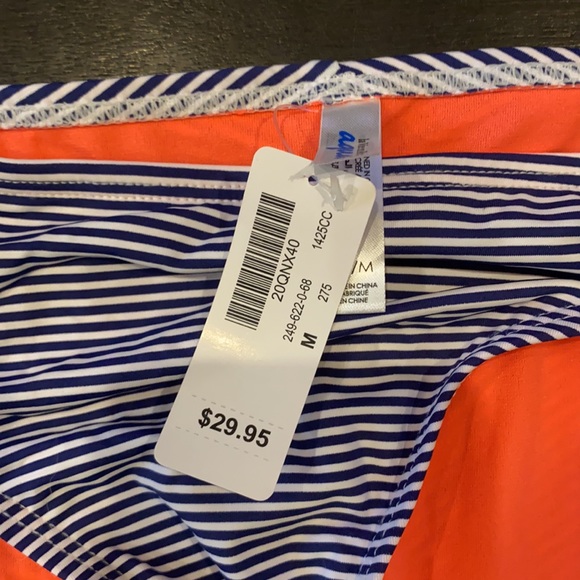 Medium neon and navy swim bottoms never worn - Picture 2 of 3